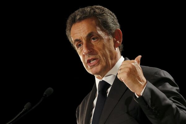 Nicolas Sarkozy, former head of the Les Republicains political party, attends a political rally in Franconville, France, as he campaigns for the French conservative presidential primary, September 19, 2016. Nicolas Sarkozy, former head of the Les Republicains political party, attends a political rally in Franconville, France, as he campaigns for the French conservative presidential primary, September 19, 2016. - Sputnik International