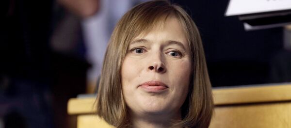 Presidential candidate Kersti Kaljulaid waits for the vote in Estonia's Parliament in Tallinn, Estonia, October 3, 2016. Presidential candidate Kersti Kaljulaid waits for the vote in Estonia's Parliament in Tallinn, Estonia, October 3, 2016. - Sputnik International