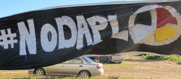 No DAPL Banner at North Dakota Access Site - Sputnik International