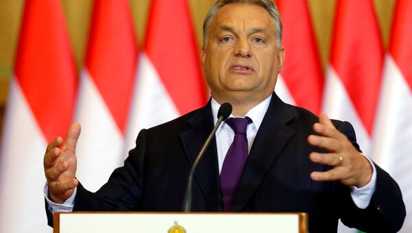 Hungarian Prime Minister Viktor Orban attends a news conference in Budapest, Hungary, October 4, 2016. - Sputnik International