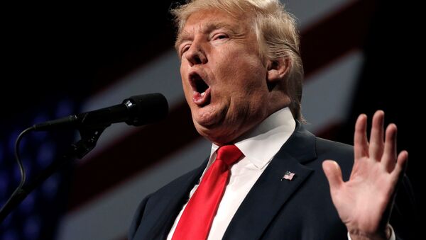 Republican presidential nominee Donald Trump speaks at a campaign rally in Reno, Nevada, US, October 5, 2016. - Sputnik International