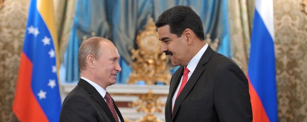 Russian President Vladimir Putin meets in the Kremlin with Nicolas Maduro Russian President Vladimir Putin meets in the Kremlin with Nicolas Maduro - Sputnik International