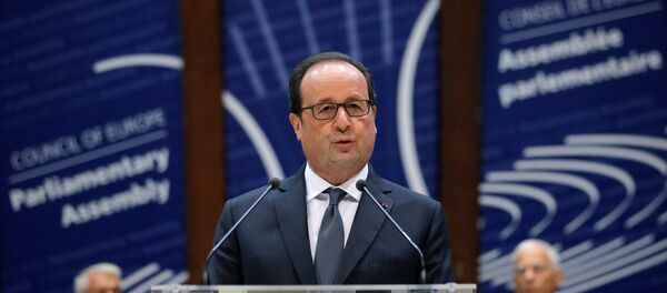 French President Francois Hollande addresses the Parliamentary Assembly of the Council of Europe in Strasbourg, France, October 11, 2016. French President Francois Hollande addresses the Parliamentary Assembly of the Council of Europe in Strasbourg, France, October 11, 2016. - Sputnik International