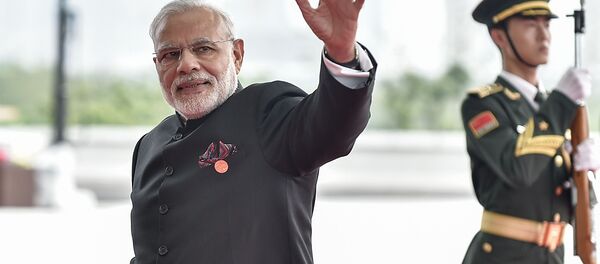 Prime Minister Narendra Modi of India arrives at the Hangzhou Exhibition Center to participate to G20 Summit, in Hangzhou, Zhejiang province, China, September 4, 2016. Prime Minister Narendra Modi of India arrives at the Hangzhou Exhibition Center to participate to G20 Summit, in Hangzhou, Zhejiang province, China, September 4, 2016. - Sputnik International