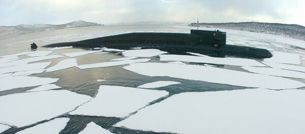 Georgiy Pobedonosets ballistic missile submarine in the sea. Georgiy Pobedonosets ballistic missile submarine in the sea. - Sputnik International