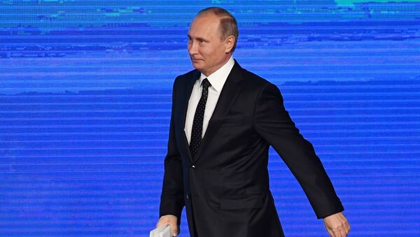 President Vladimir Putin at Russia Calling! Investment Forum organized by VTB Capital - Sputnik International
