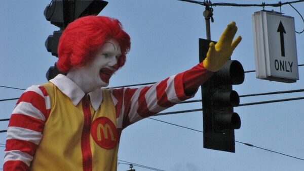 Poor Ronald! Creepy Clown Outbreak Keeping Ronald McDonald Lying Low - Sputnik International