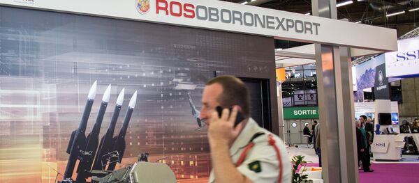 The Rosoboronexport stand at the EUROSATORY international defense exhibition in Paris - Sputnik International