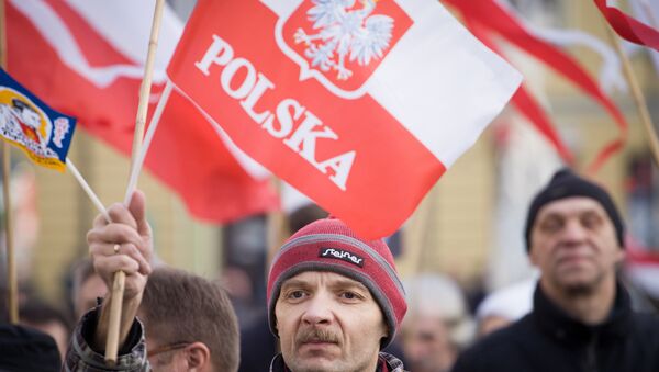Pro democracy rally in Poland, December 2015 - Sputnik International