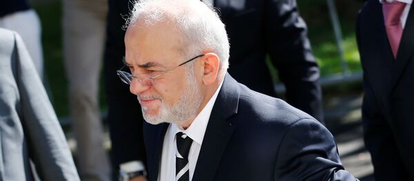 Iraq's Foreign Minister Ibrahim al-Jaafari arrives at the Beau-Rivage Palace ahead of Syria talks in Lausanne, Switzerland, October 15, 2016 Iraq's Foreign Minister Ibrahim al-Jaafari arrives at the Beau-Rivage Palace ahead of Syria talks in Lausanne, Switzerland, October 15, 2016 - Sputnik International