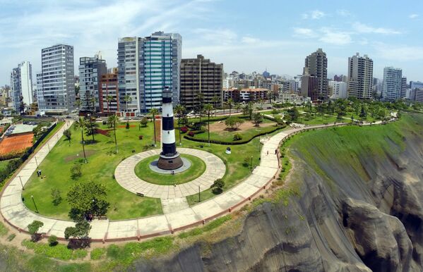 Aerial view of the lighthouse in the Miraflores neighborhood in Lima. - Sputnik International