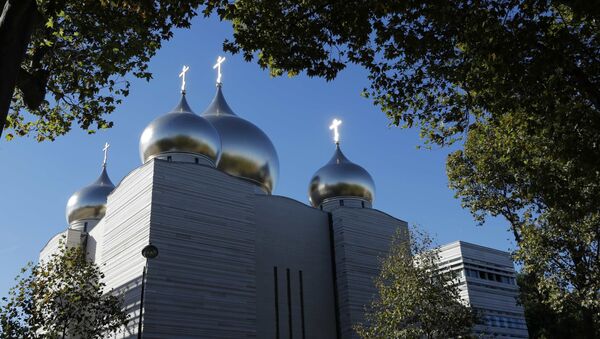 A view shows the Russian Orthodox Cathedral Sainte-Trinite and spiritual centre before its inauguration in Paris, France, October 4, 2016. - Sputnik International
