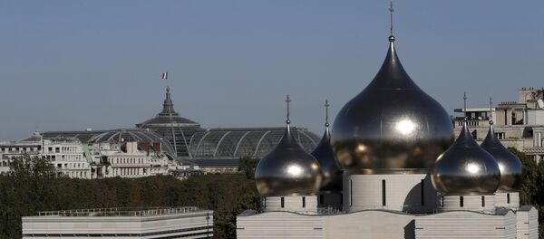 A view shows the Russian Orthodox Cathedral Sainte-Trinite and spiritual centre before its inauguration in Paris, France, October 4, 2016. - Sputnik International
