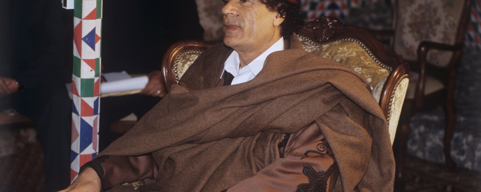 Muammar al-Gaddafi, leader of Libya accorded the honorifics Guide of the First of September Great Revolution of the Socialist People's Libyan Arab Jamahiriya. (File) - Sputnik International, 1920, 01.07.2019