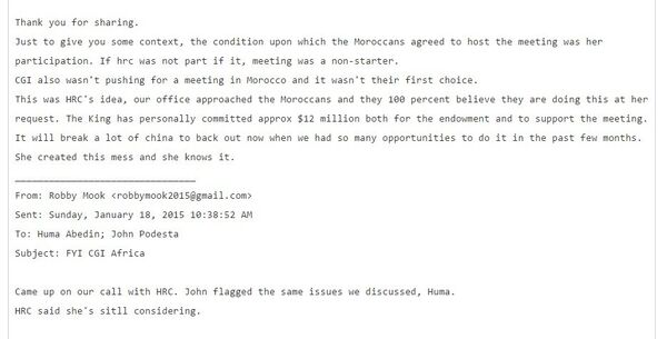 One of the 'Podesta Emails' released by Wikileaks - Sputnik International