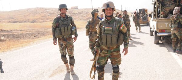 Peshmerga forces near Mosul, Iraq - Sputnik International