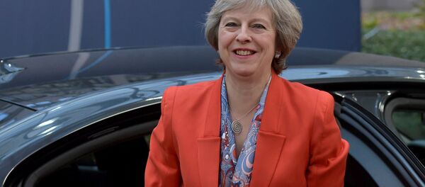 Britain's Prime Minister Theresa May arrives at the EU summit in Brussels, Belgium, October 21, 2016. Britain's Prime Minister Theresa May arrives at the EU summit in Brussels, Belgium, October 21, 2016. - Sputnik International