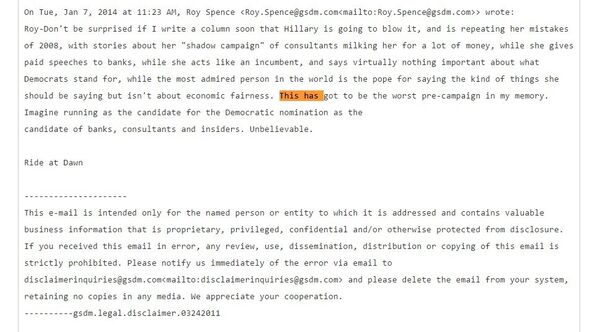 One of the 'Podesta Emails' released by Wikileaks One of the 'Podesta Emails' released by Wikileaks - Sputnik International