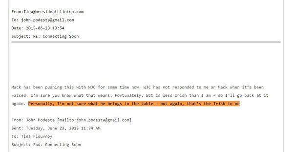 One of the 'Podesta Emails' released by Wikileaks One of the 'Podesta Emails' released by Wikileaks - Sputnik International