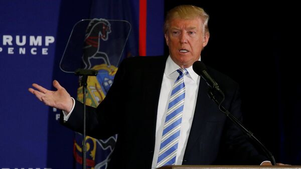 Republican US presidential nominee Donald Trump delivers remarks at a campaign event in Gettysburg, Pennsylvania, U.S. October 22, 2016. - Sputnik International