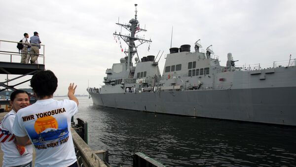 U.S. Navy's guided-missile destroyer USS McCampbell (DDG85) arrives at Yokosuka naval base, south of Tokyo, Monday July 9, 2007 - Sputnik International