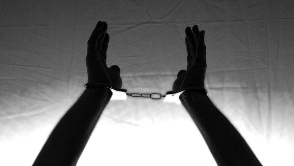 Person handcuffed after committing a crime. - Sputnik International