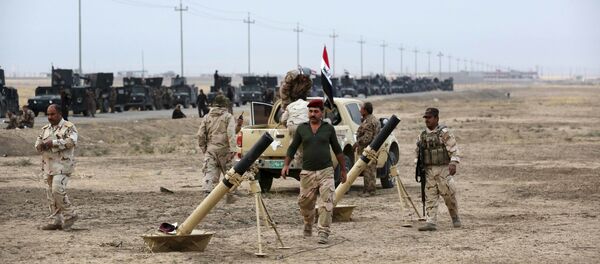 Iraqi special forces prepare to attack Islamic State positions as fighting to retake the extremist-held city of Mosul enters its second week, in the village of Tob Zawa, outside Mosul, Monday, Oct. 24, 2016 Iraqi special forces prepare to attack Islamic State positions as fighting to retake the extremist-held city of Mosul enters its second week, in the village of Tob Zawa, outside Mosul, Monday, Oct. 24, 2016 - Sputnik International