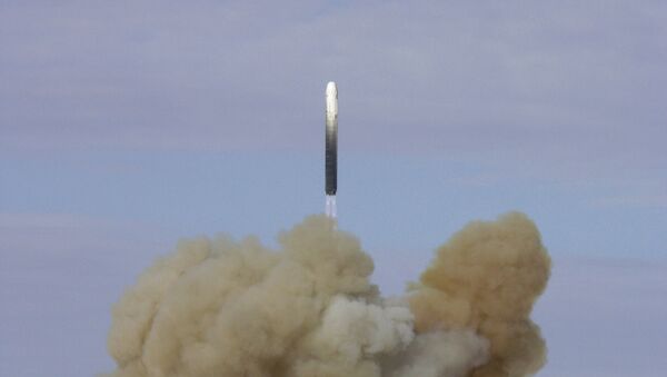 RS 18 ballistic missile launched from the Baikonur space center. File photo - Sputnik International
