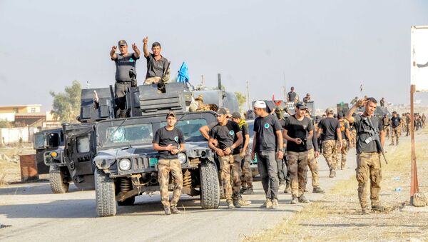 Yazidi fighters taking part in the Iraqi army's operation to liberate Mosul - Sputnik International