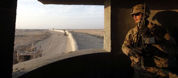 An American soldier takes his position at the U.S. army base in Qayyara, south of Mosul October 25, 2016 An American soldier takes his position at the U.S. army base in Qayyara, south of Mosul October 25, 2016 - Sputnik International