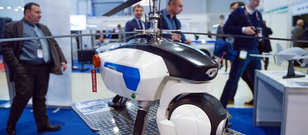 Osa drone displayed at Interpolitex 2015, the international homeland security exhibition in Moscow - Sputnik International