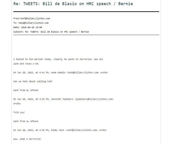 One of the 'Podesta Emails' released by Wikileaks - Sputnik International