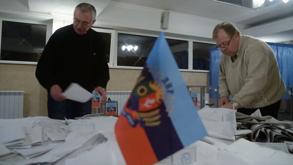 Polling station in the Lugansk People's Republic. File photo - Sputnik International