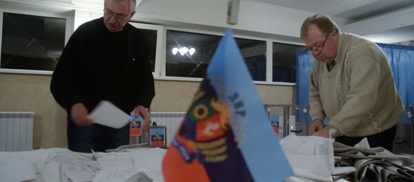 Polling station in the Lugansk People's Republic. File photo Polling station in the Lugansk People's Republic. File photo - Sputnik International