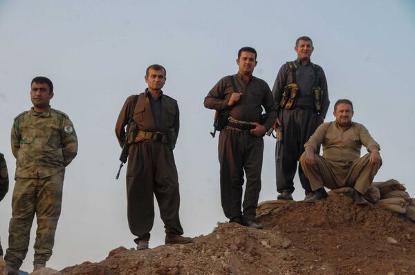 Peshmerga forces near Mosul, Iraq Peshmerga forces near Mosul, Iraq - Sputnik International