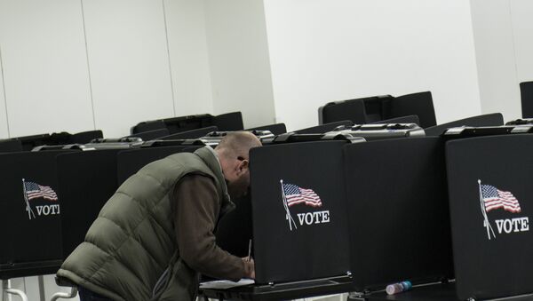 A citizen casts his vote on a provisional ballot. (File) - Sputnik International