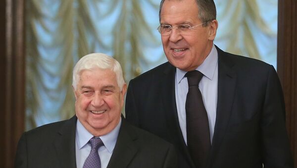 Foreign Minister Sergei Lavrov meets with Syrian Foreign Minister Walid Muallem - Sputnik International