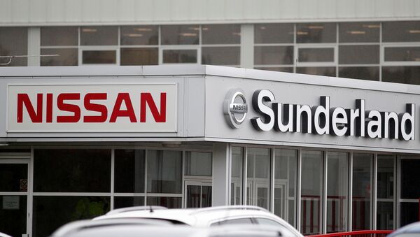 A Nissan logo at a car dealership in Sunderland, Britain June 29, 2016. Picture taken June 29, 2016. - Sputnik International