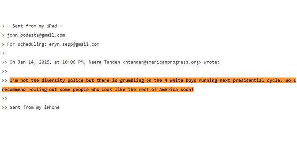 One of the 'Podesta Emails' released by Wikileaks One of the 'Podesta Emails' released by Wikileaks - Sputnik International