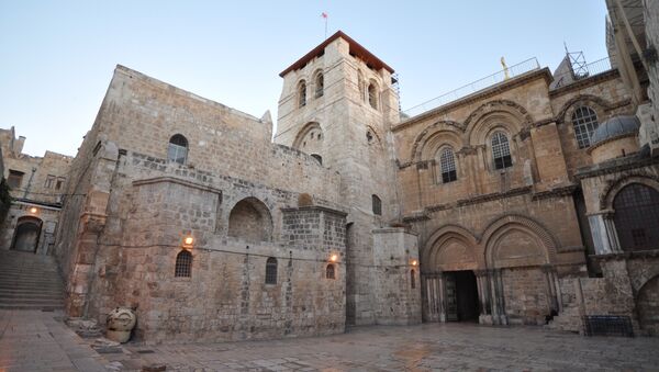 The Church of the Holy Sepulchre, also called the Basilica of the Holy Sepulchre, or the Church of the Resurrection by Eastern Christians, is a church within the Christian Quarter of the walled Old City of Jerusalem - Sputnik International