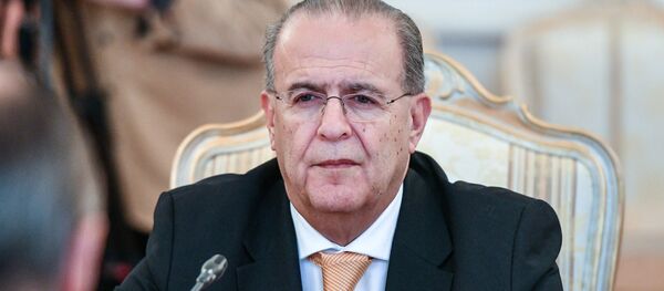 Министр иностранных дел Кипра Иоаннис Касулидис на встрече с министром иностранных дел Российской Федерации Сергеем Лавровым в Доме приемов МИД России Министр иностранных дел Кипра Иоаннис Касулидис на встрече с министром иностранных дел Российской Федерации Сергеем Лавровым в Доме приемов МИД России - Sputnik International