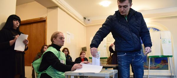 Parliamentary election run-off in Georgia Parliamentary election run-off in Georgia - Sputnik International