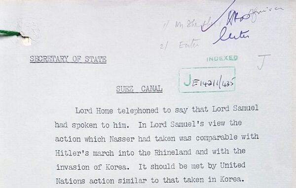 The National Archives document The National Archives document - Sputnik International