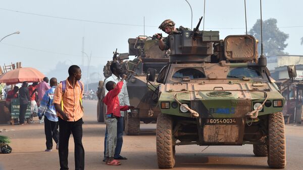 French Sangaris forces patrolling in the Muslim PK 5 district in Bangui, as people go to the polls to take part second round of the presidential and legislative elections in the Central African Republic (File) - Sputnik International