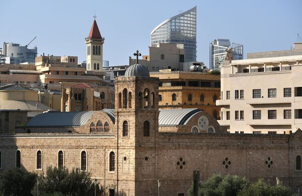 A view of the St. George Greek Orthodox Cathedral at Place de l'Etoile in Beirut. - Sputnik International