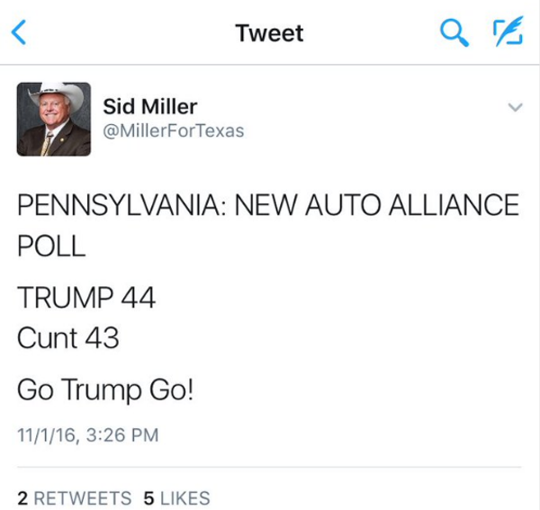 Sid Miller tweet Sid Miller tweet - Sputnik International