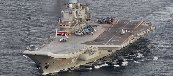 Transit of Russian Northern Fleet aircraft carrier group through the Norwegian Sea and the North Sea - Sputnik International