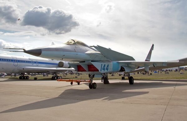 The prototype MiG 1.44 displayed at the MAKS air show - Sputnik International
