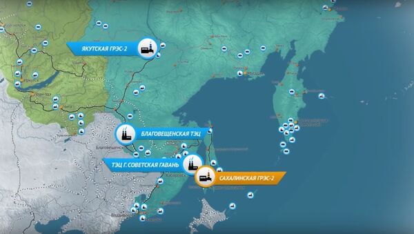 Map of new Sakhalin Hydroelectric Power Station project - Sputnik International