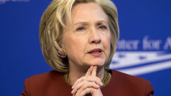Former Secretary of State Hillary Rodham Clinton speaks in Washington. (File) - Sputnik International